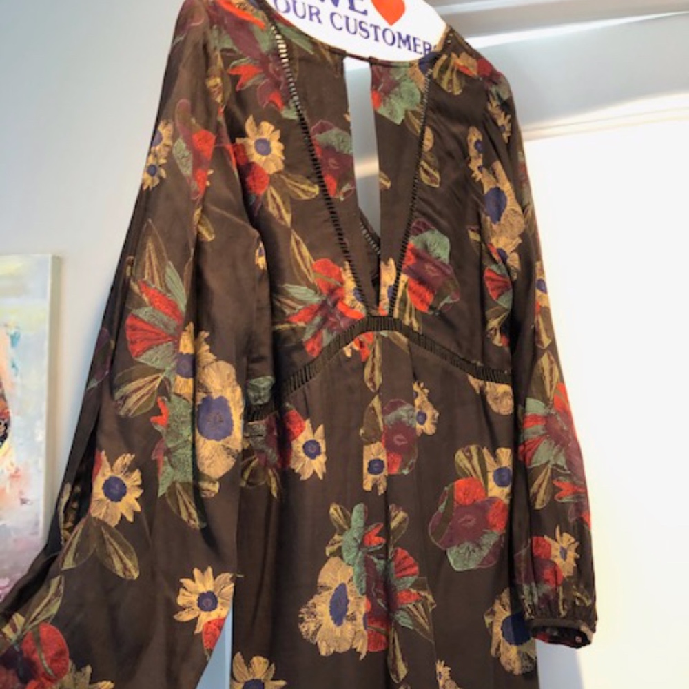 Free People long sleeve tunic dress